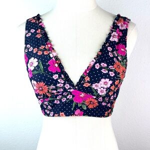 Shade & Shore floral bikini top